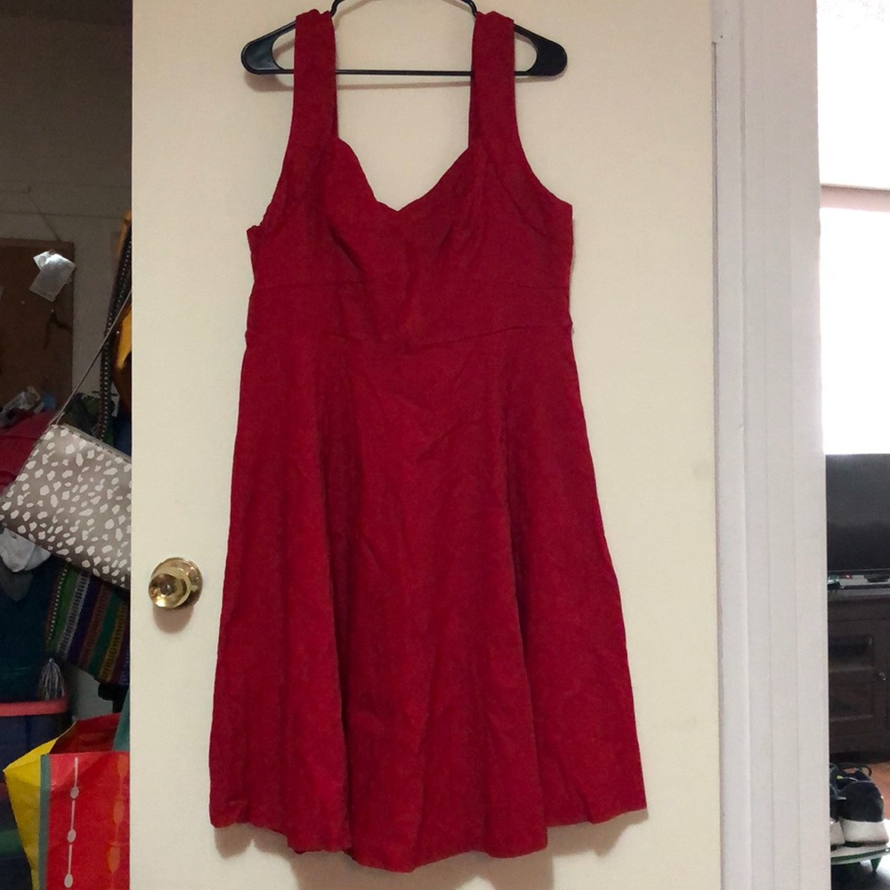 Red A-line dress Sz.18